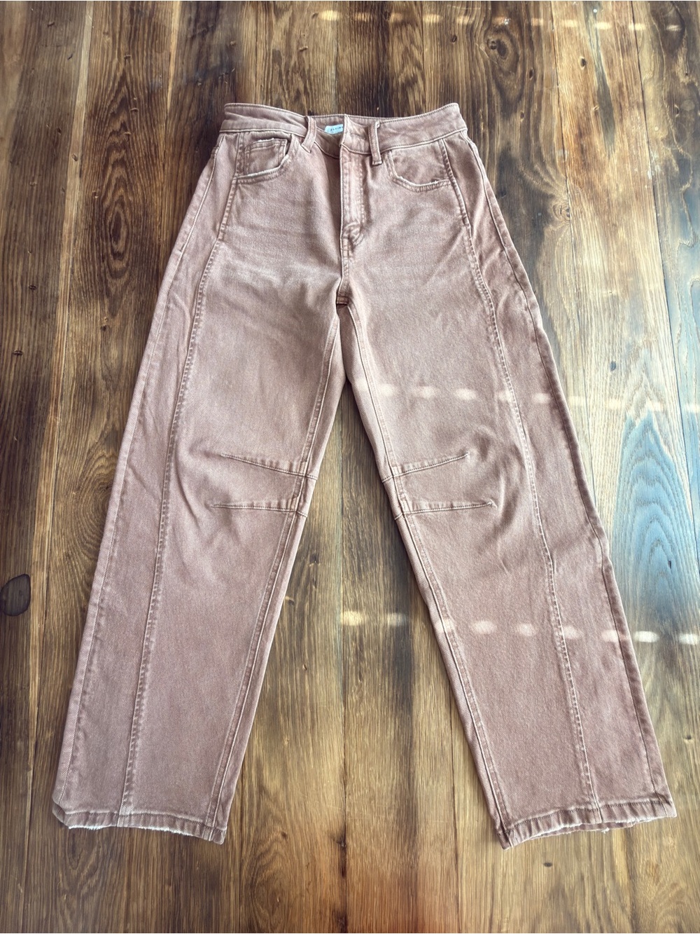 Flying Monkey Barrel Jeans in Dusty Rose